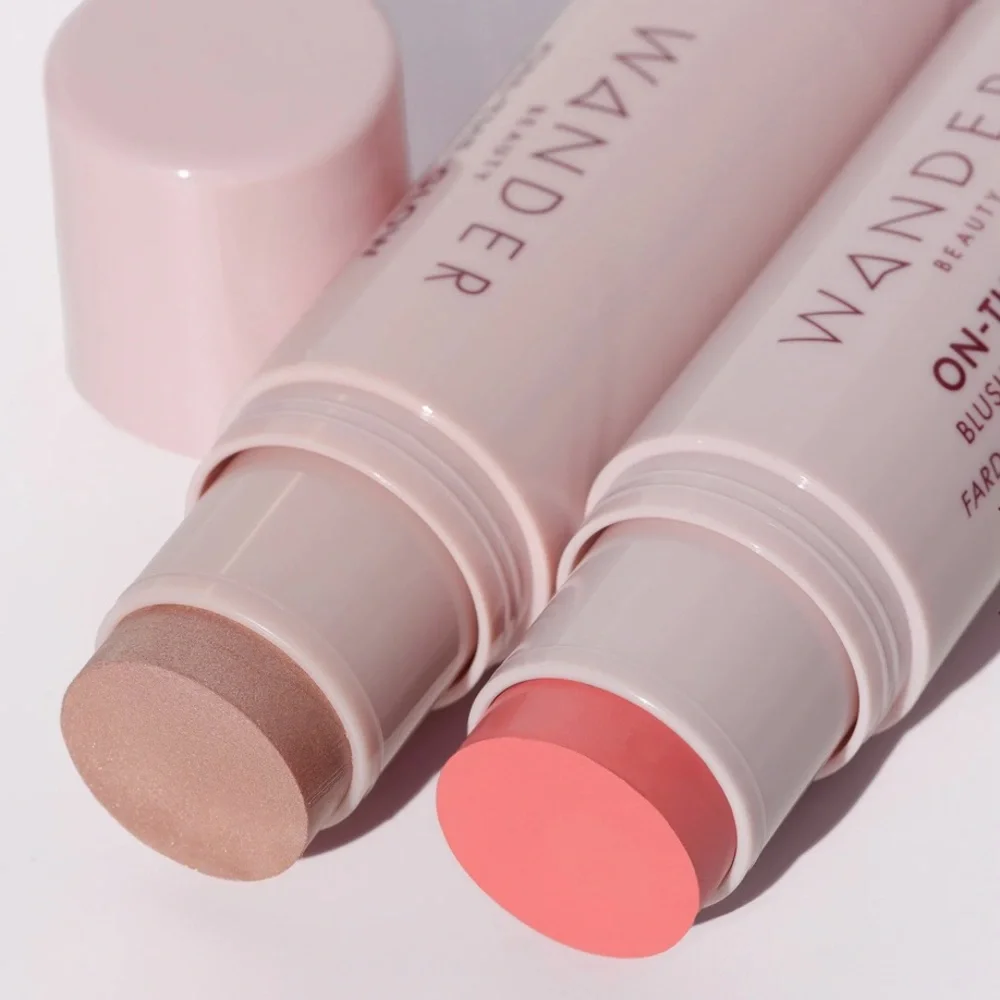 Wander Beauty On-The-Glow Blush and Illuminator - Coral Rose/Nude Glow